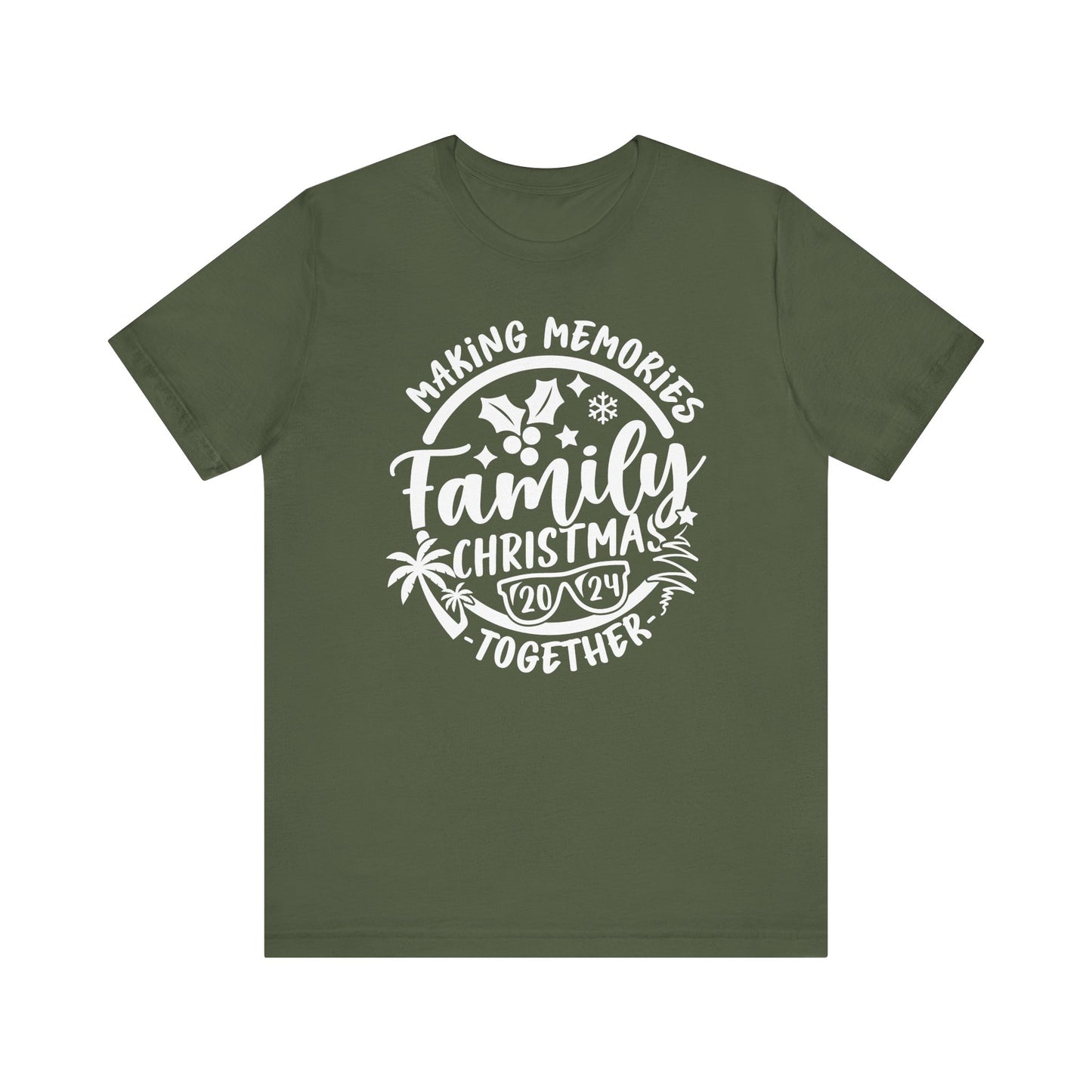 Making Memories Family Christmas Bella+Canvas Jersey Short Sleeve Tee